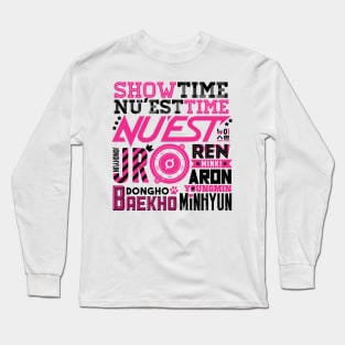 NU'EST Font Collage Long Sleeve T-Shirt